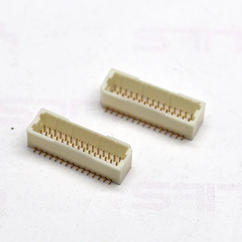 Free sample spacing 1.00mm height 4.35mm positions 02P-25P wafer dual row straight SMT(SHD) -A connector for pcb board