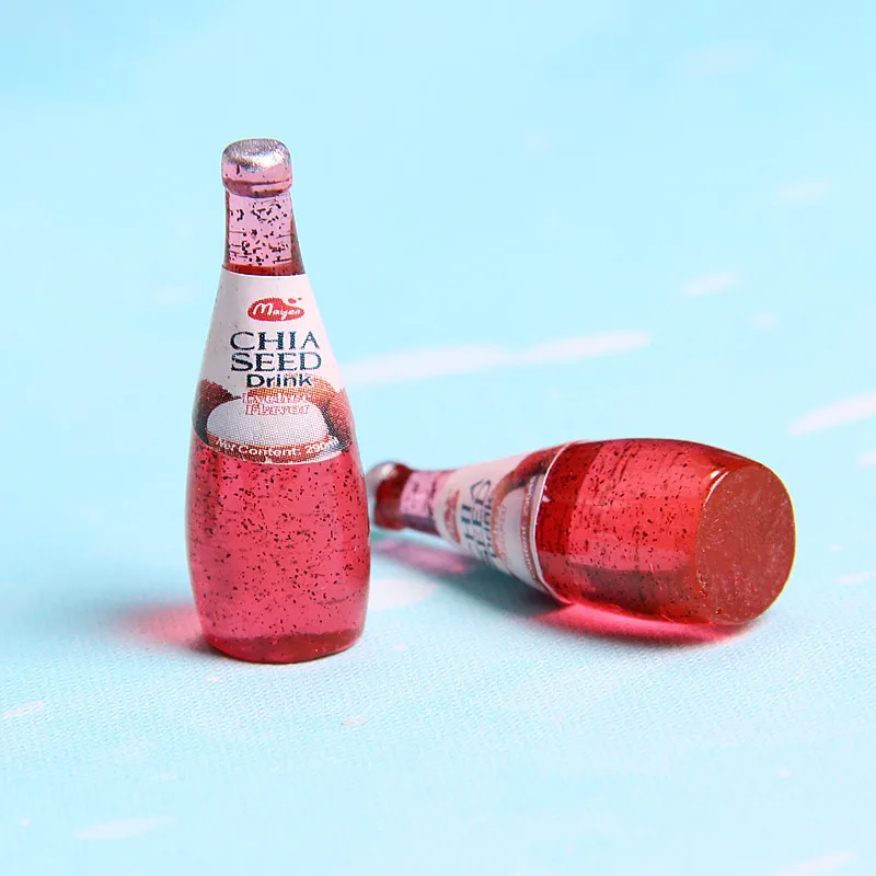 Бесплатная доставка высококачественные полимерные ремесла миниатюрная цветная бутылка для фруктового сока чехол сотового телефона аксессуары кавайные принадлежности рукоделия