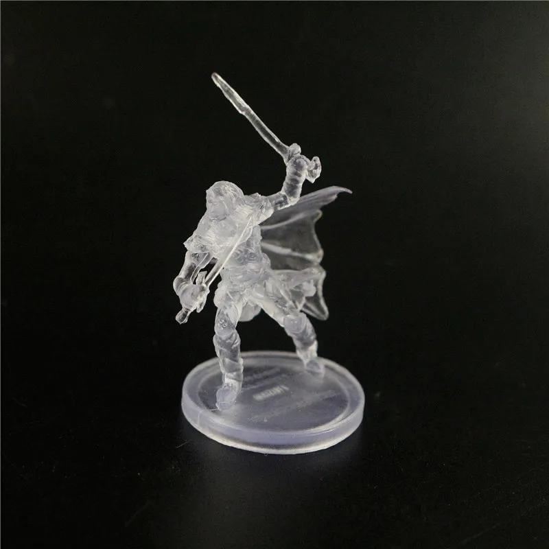 Custom Made Clear PVC figurine mini Translucent PVC board games figurines Unpainted Solider Plastic Miniature