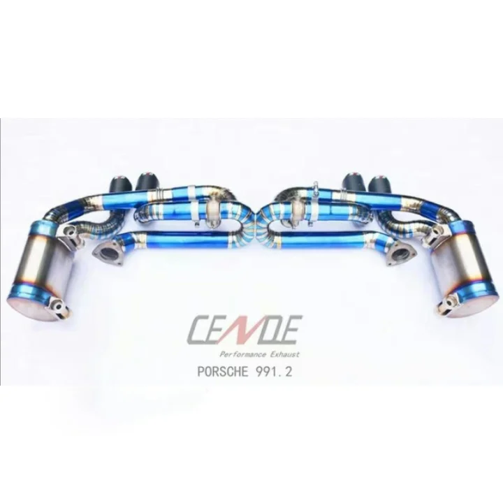 Full set cut out system pipe 991 exhaust  996  For porsche 997 turbo exhaust 911