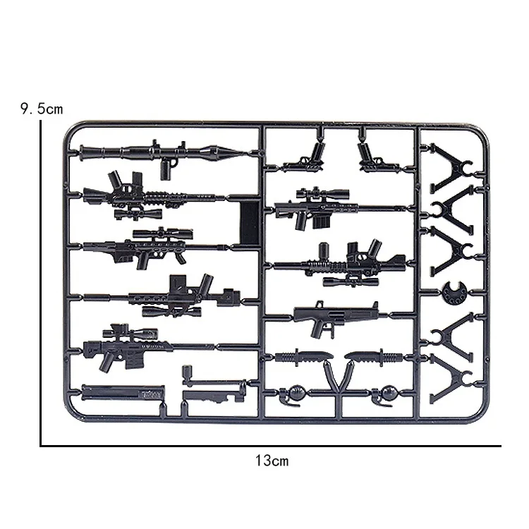 Gun weapon Toys WW2 Military Mini Figure Soldier Camouflage Rifle Army Accessories MOC Building Blocks