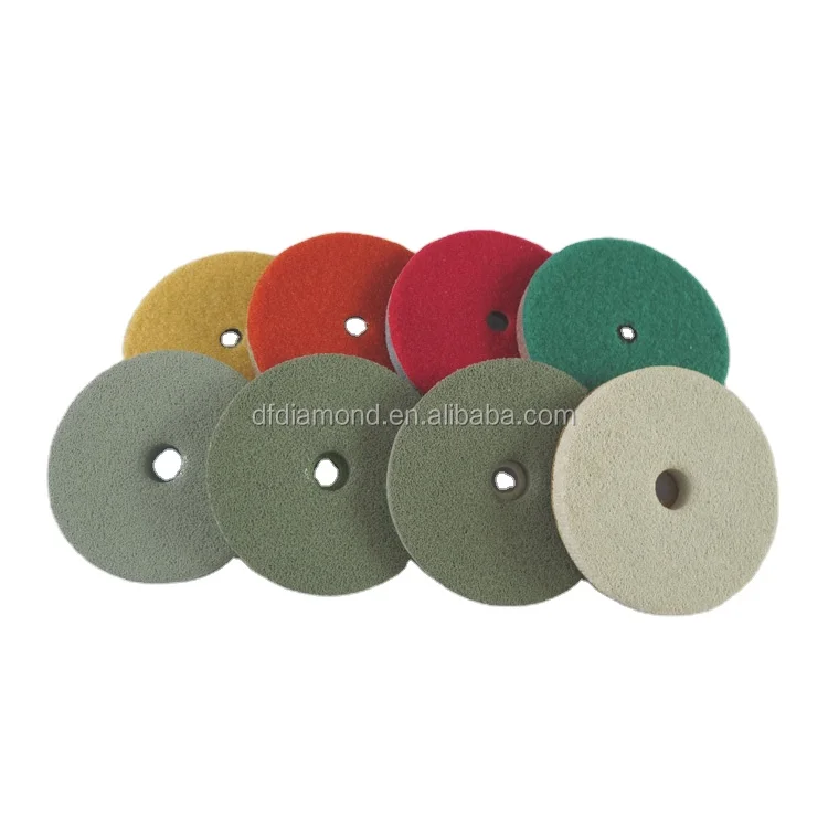 Daofeng Durable 12mm Resin Buffing Pads OEM & ODM Supported for Granite Marble Concrete Stone Polishing