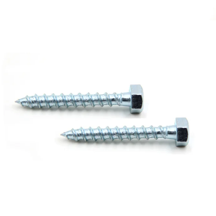 Винты по дереву из углеродистой стали din571 DIN571 m12 с шестигранной головкой и цинковым покрытием