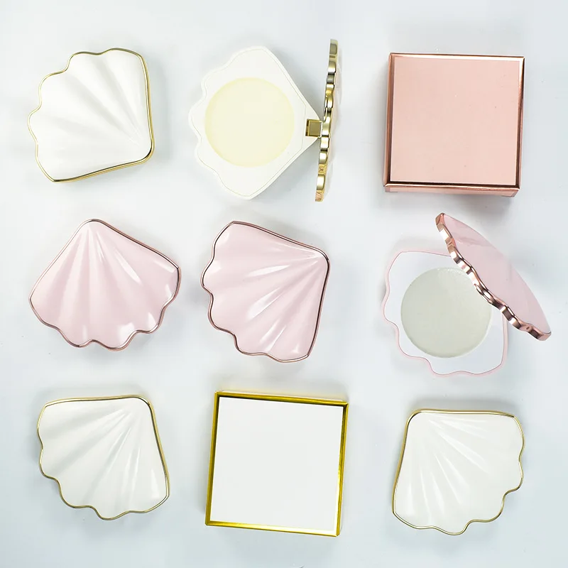 New Pink White Small Cute  Shell Shape Clear Color Wholesale Makeup Private Label Hard Gel Wax Soap Eyebrow