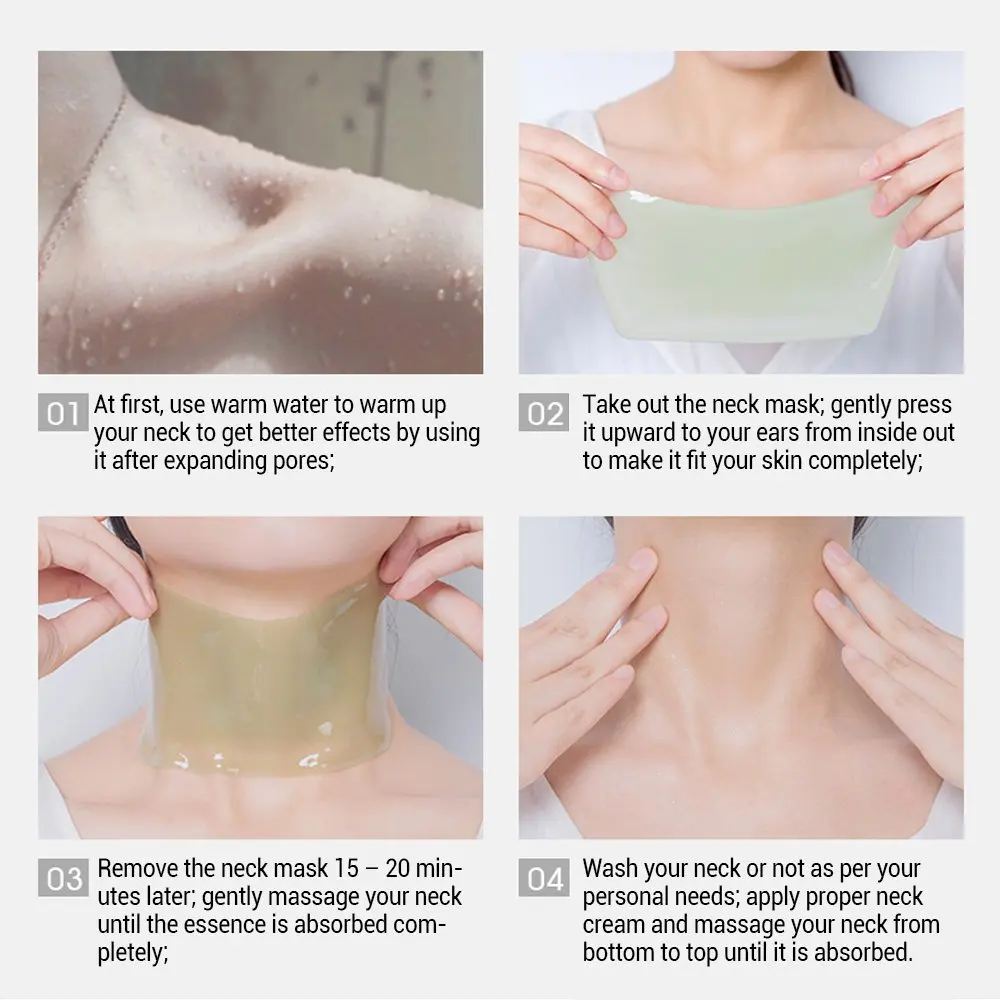 Neck Wrinkle Pads Skincare Beauty Patches Overnight Fine Line Prevention Remover To Hydrate Nourish And Lift Neck