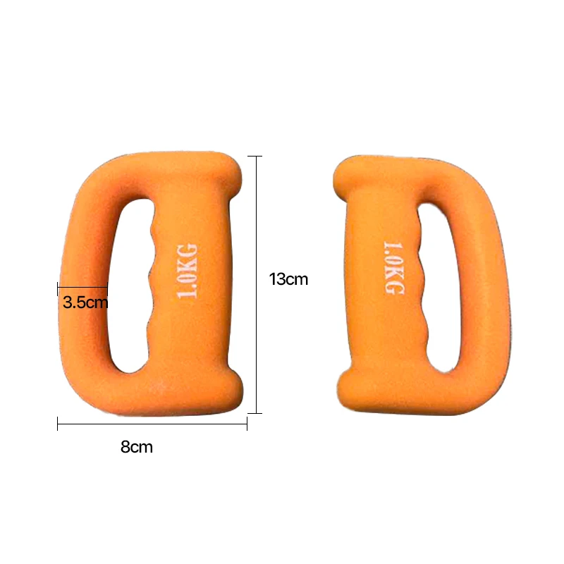 JY new gym fitness 1kg plastic dipping dumbbell household small iron dumbbell set