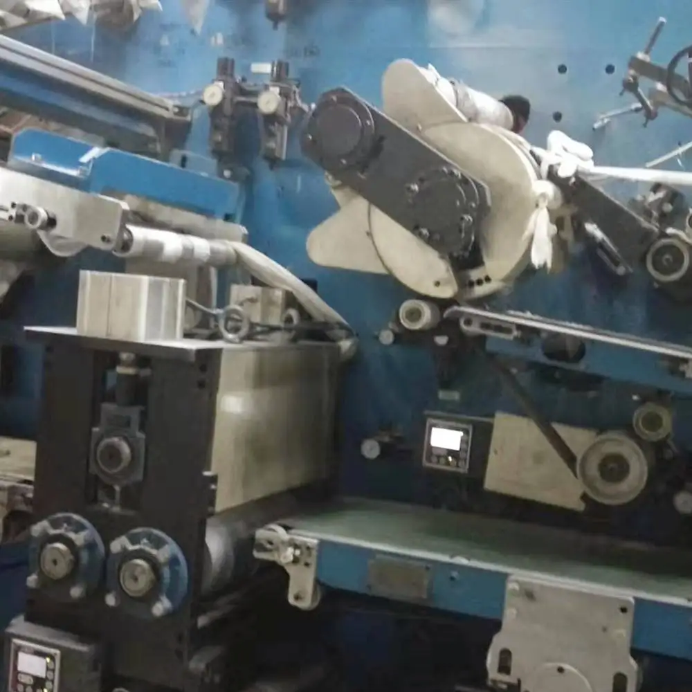 Secondhand Baby Diaper Making Machine Used Semi Automatic Sanitary Napkin Machine