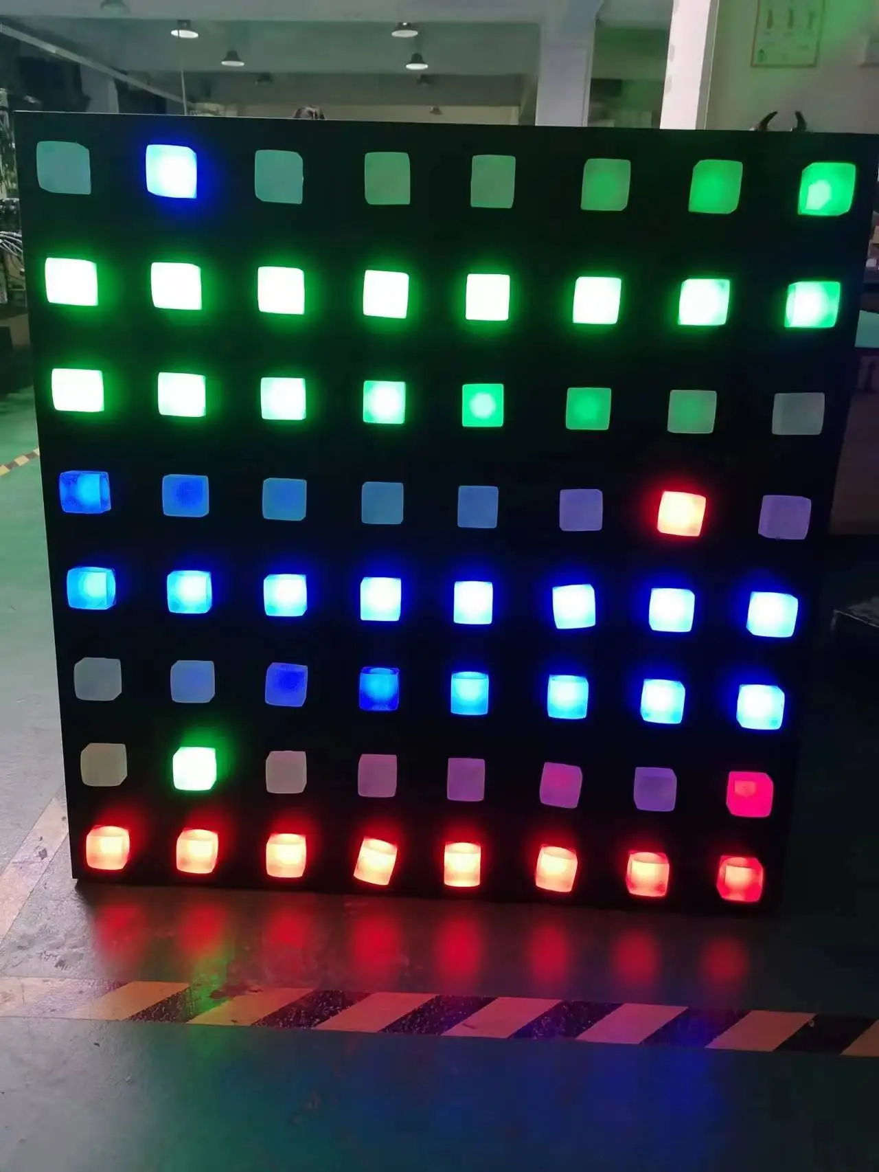 8x8 пикселей светодиодный цифровой занавес настенный экран света