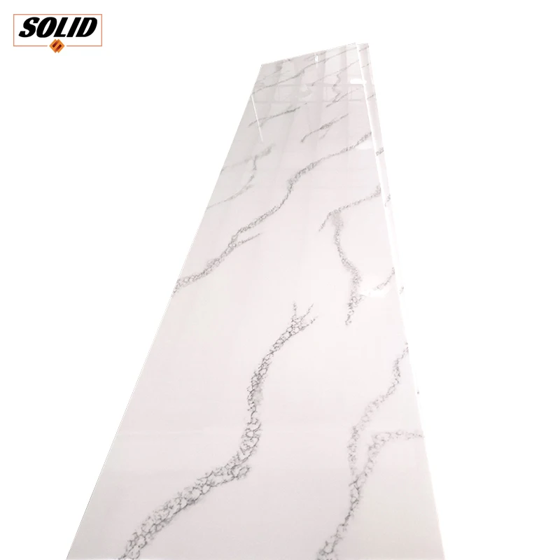 Acrylic Solid Surface Marble Panel Artificial Stone Sheet 6-30mm Thickness For Kitchen Countertop