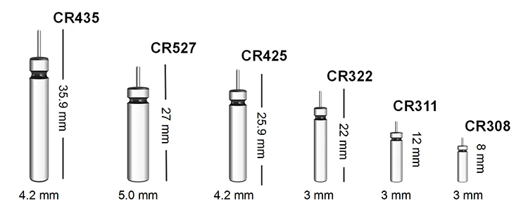  CR435 3 в 50 мА/ч cr435 CR425 литиевая батарея для