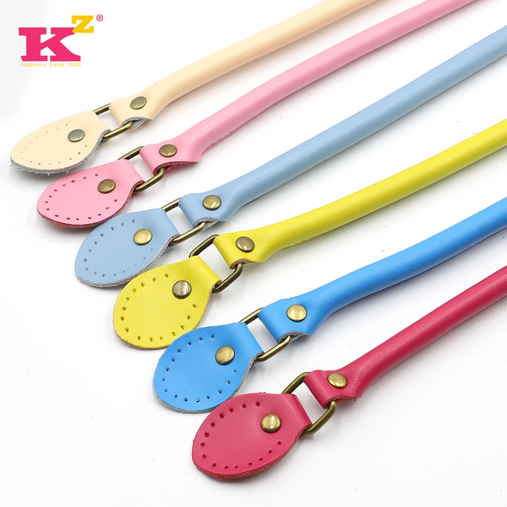 2Pcs/Pair 60cm High Quality Split Leather Bag Handles for Bag accessories Bag Handle