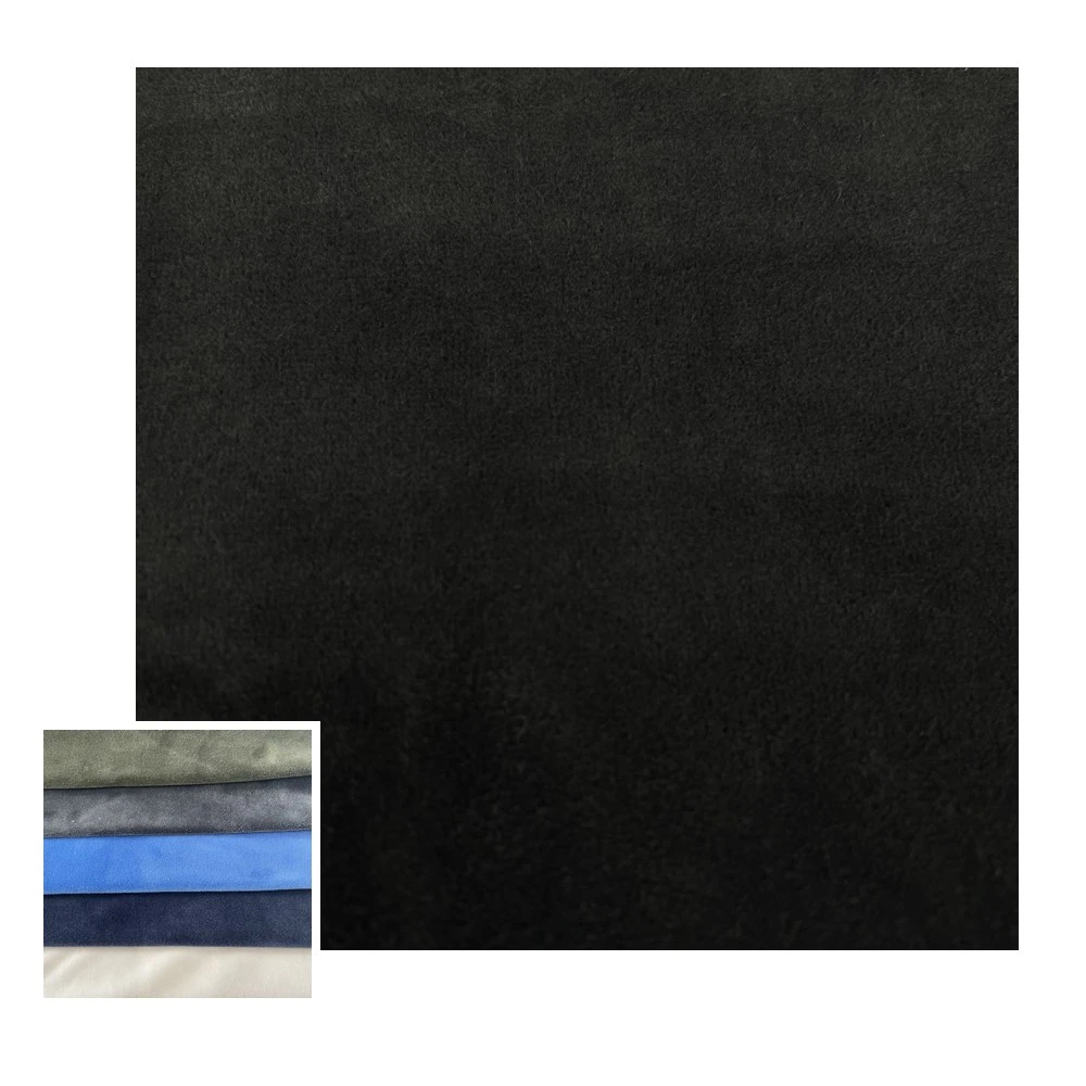 94% Polyester 6%SP super soft velvet sherpa plush fleece fabric for home textile toys knitting spandex super soft fabric