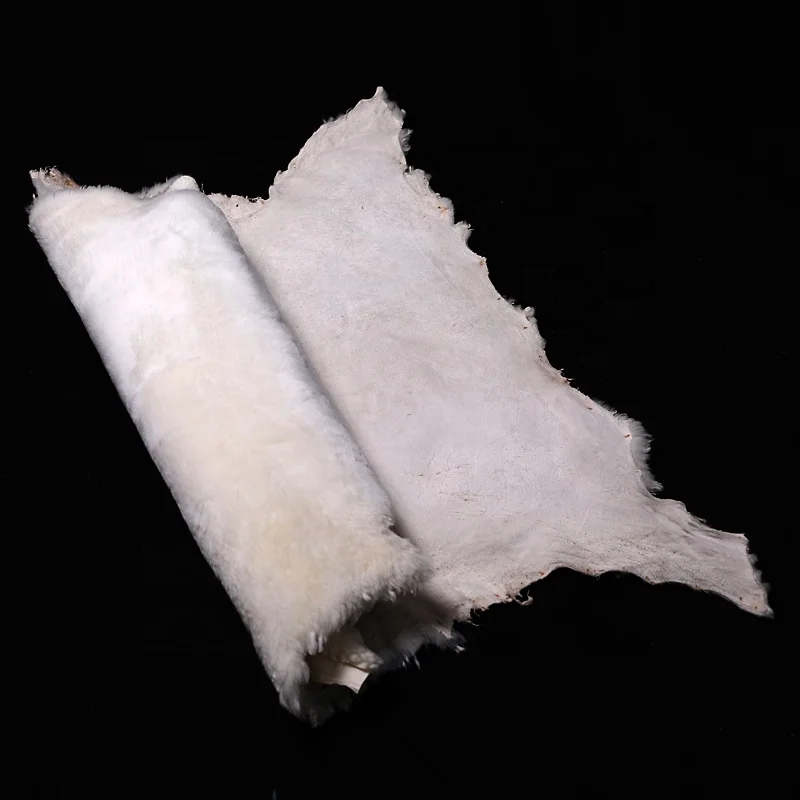 China factory wholesale Australian real sheepskin sheared straight wool shearling sheepskin for garment
