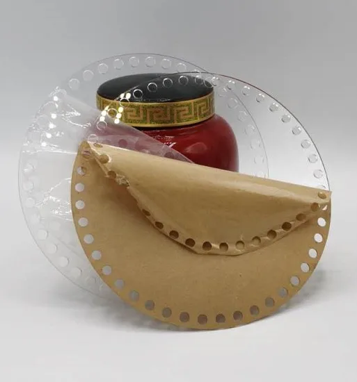 Acrylic Bottom Bags Transparent Cover Space Dome Handmade Bag Material Crochet Bag