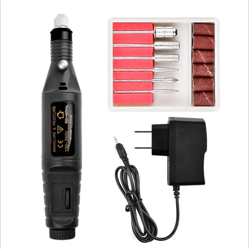 Electrical Professional Nail File Kit Manicure Drill Nail  Pedicure Pen Shape Tools Portable Electric Nail Drill