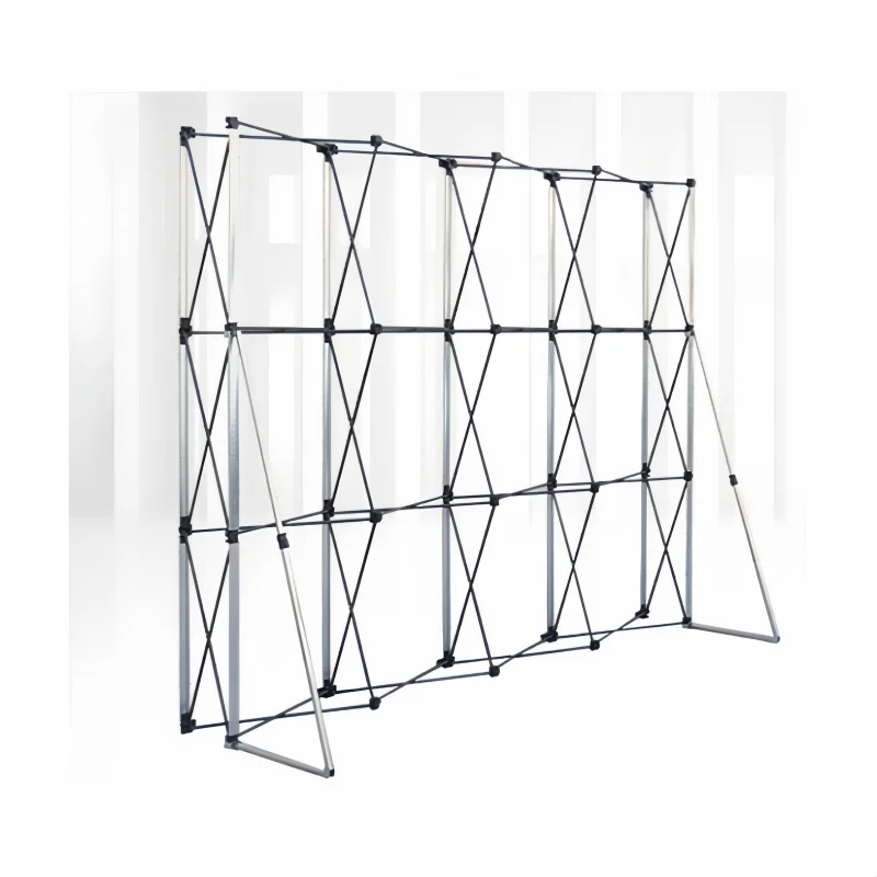 Custom Exhibition Fabric Backdrop Pop Up Booth Banner Stand Display Aluminum Magnetic Pop Up Banner