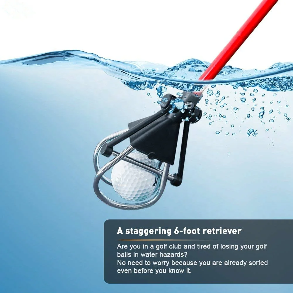 Golf Ball Retriever Device Automatically Portable Telescopic Golf Ball Pick up Ball Retriever Scoop Pick up