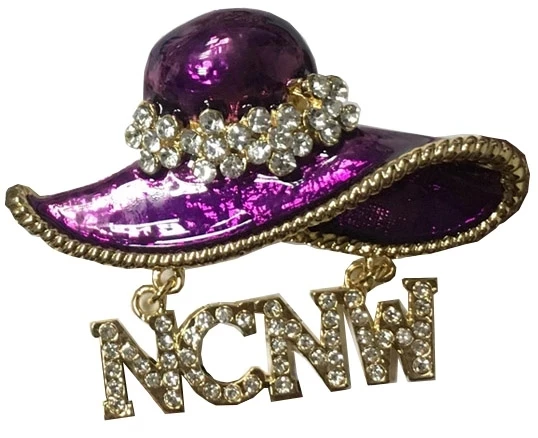 Newest Topvesko Round Circle Purple NCNW Pearl brooch