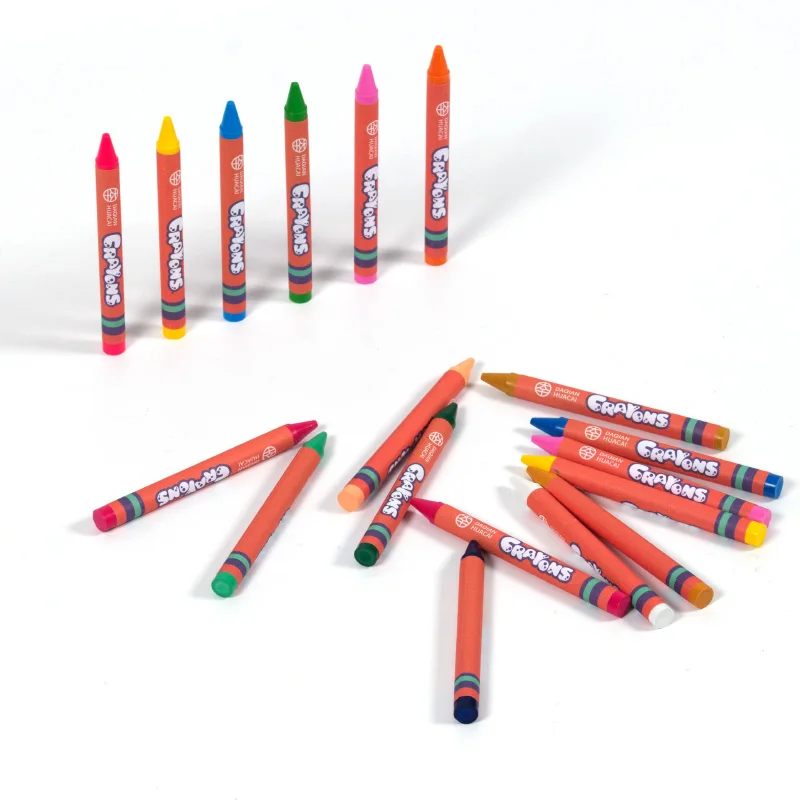Hot Sale Non Toxic multi 12 color Smooth Bold Colors Toddlers Crayons Drawing Learning Kids Crayon Pen Set Crayon