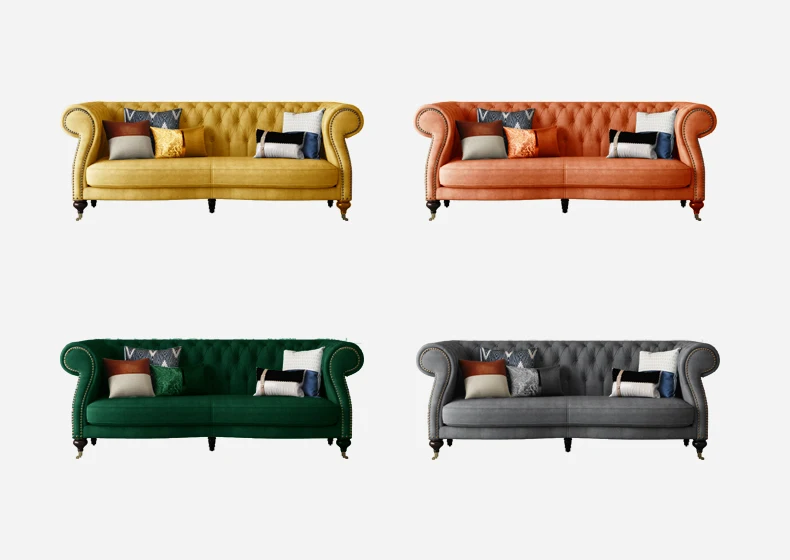 italy Modern furniture top fabric chesterfield sofa