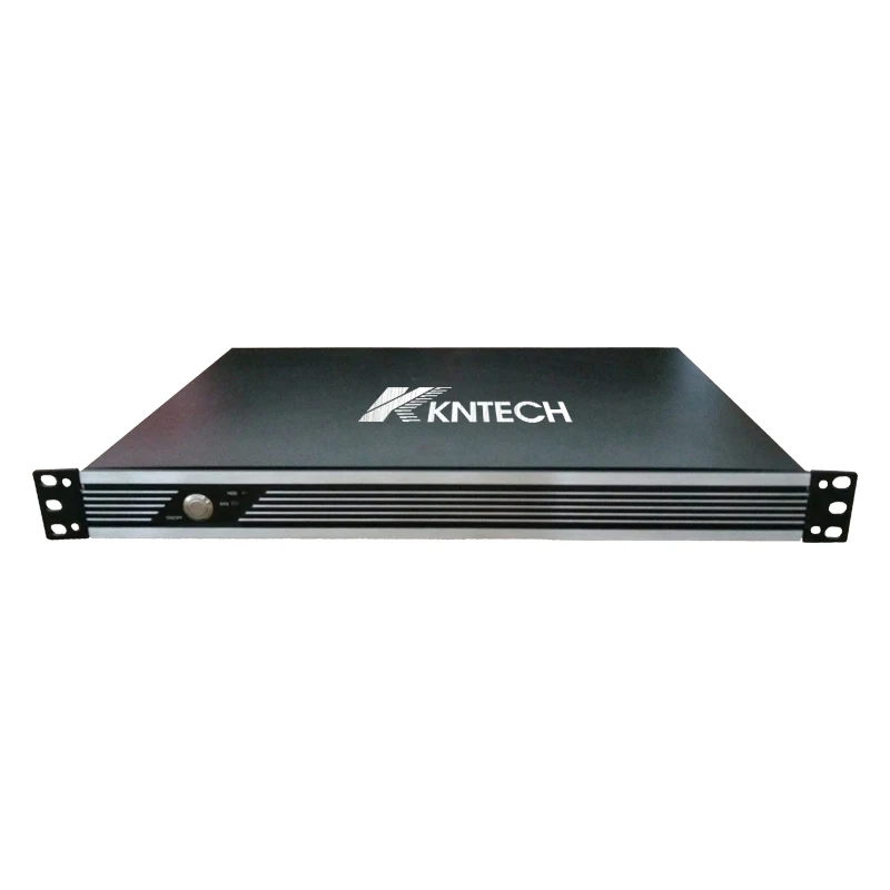 
Office VOIP server black metal 1U management Kntech KNTD-200 CE 200 users registered with internet phones 