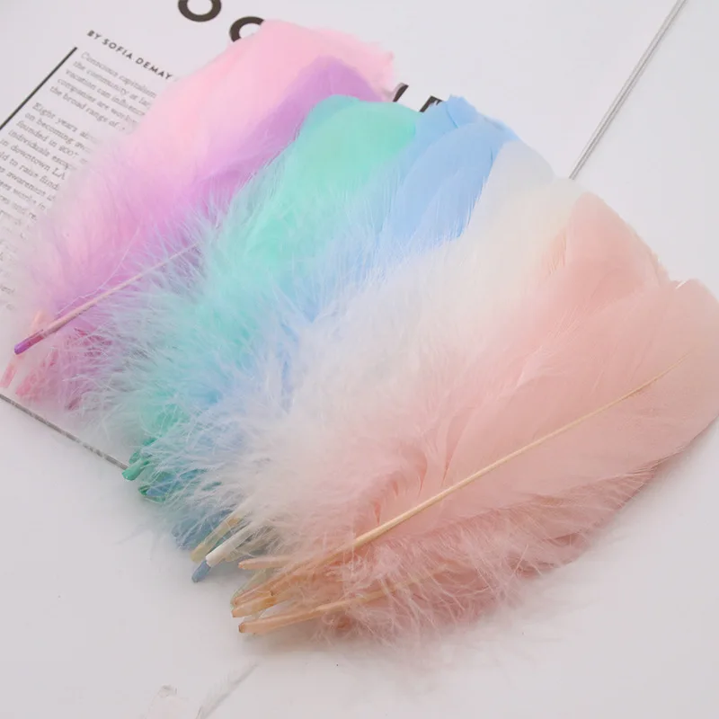 10-18cm Wholesale Natural dyed/Multi-Color Bulk Goose Feather For Shuttlecock