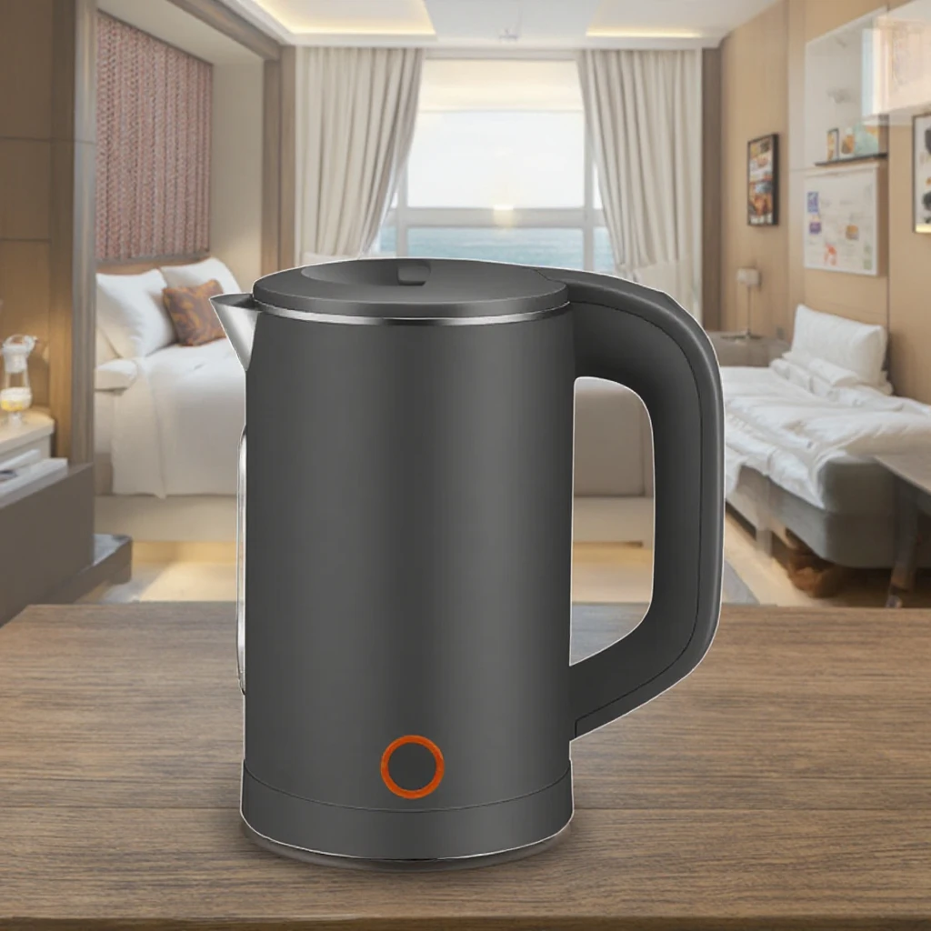 500 мл емкость двойной стальной Электрический чайник портативный водонагреватель кухонная техника