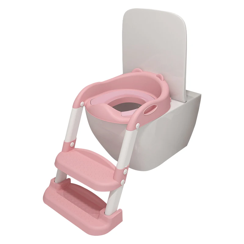 
Kids Plastic Travel Toilet Step Stool Potty Chair Trainer,Portable Foldable Baby Potty Training Seat With Ladder 