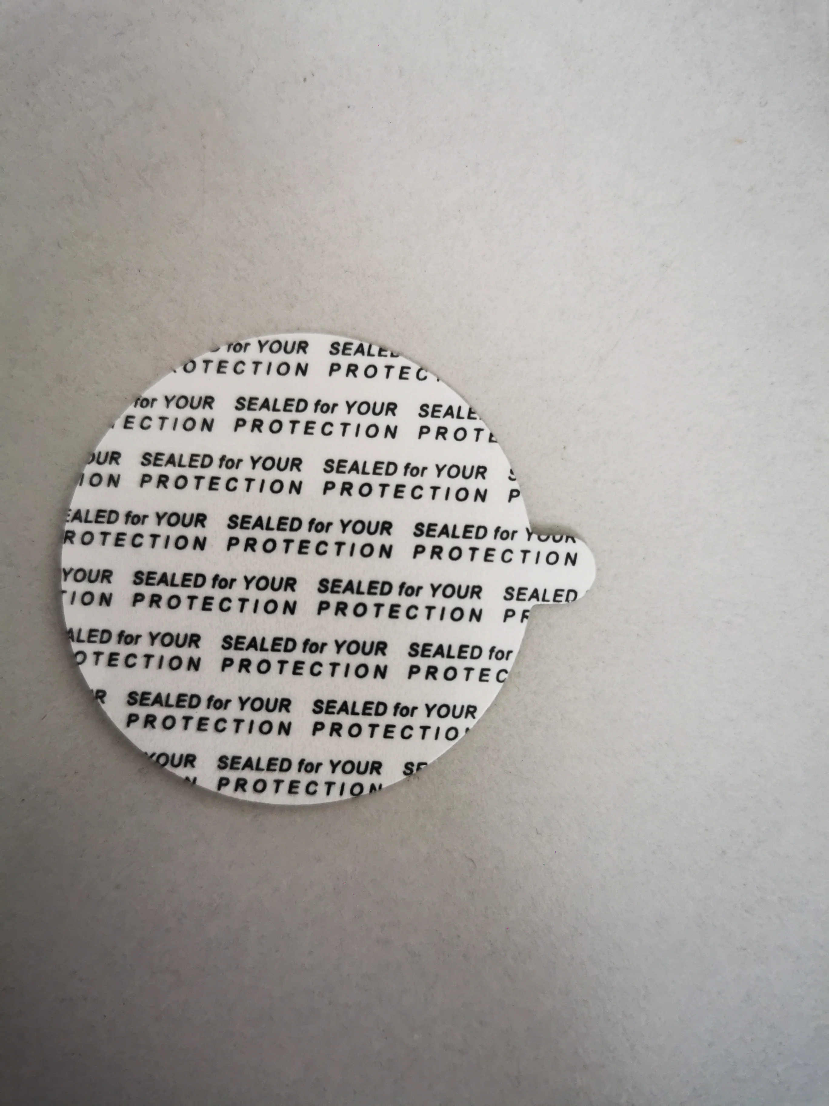 Chinese heat sealing induction aluminium foil easy peel off seals/lids/liners for PE/PP/PET/Glass bottle with one/two/three ears