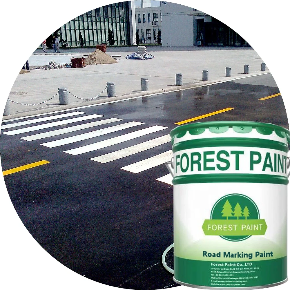 Краска из акриловой смолы на водной основе для маркировки дорог с отличной износостойкостью и прочной пленкой