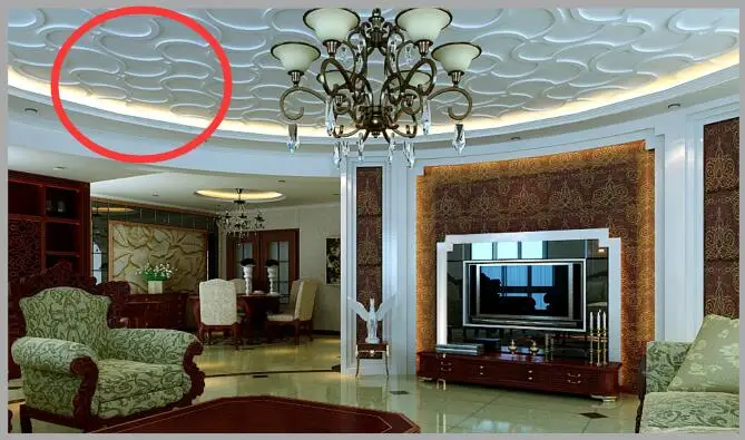  Роскошный роскошный интерьер во французском стиле для домашнего потолка и стен полиуретановый потолочный шпон медальон