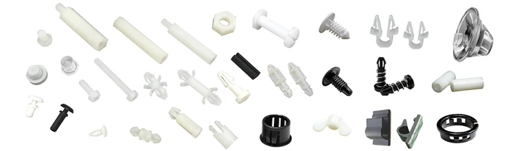 Fasteners plastic slotted knurled screw knurled thumb screws plastic screw