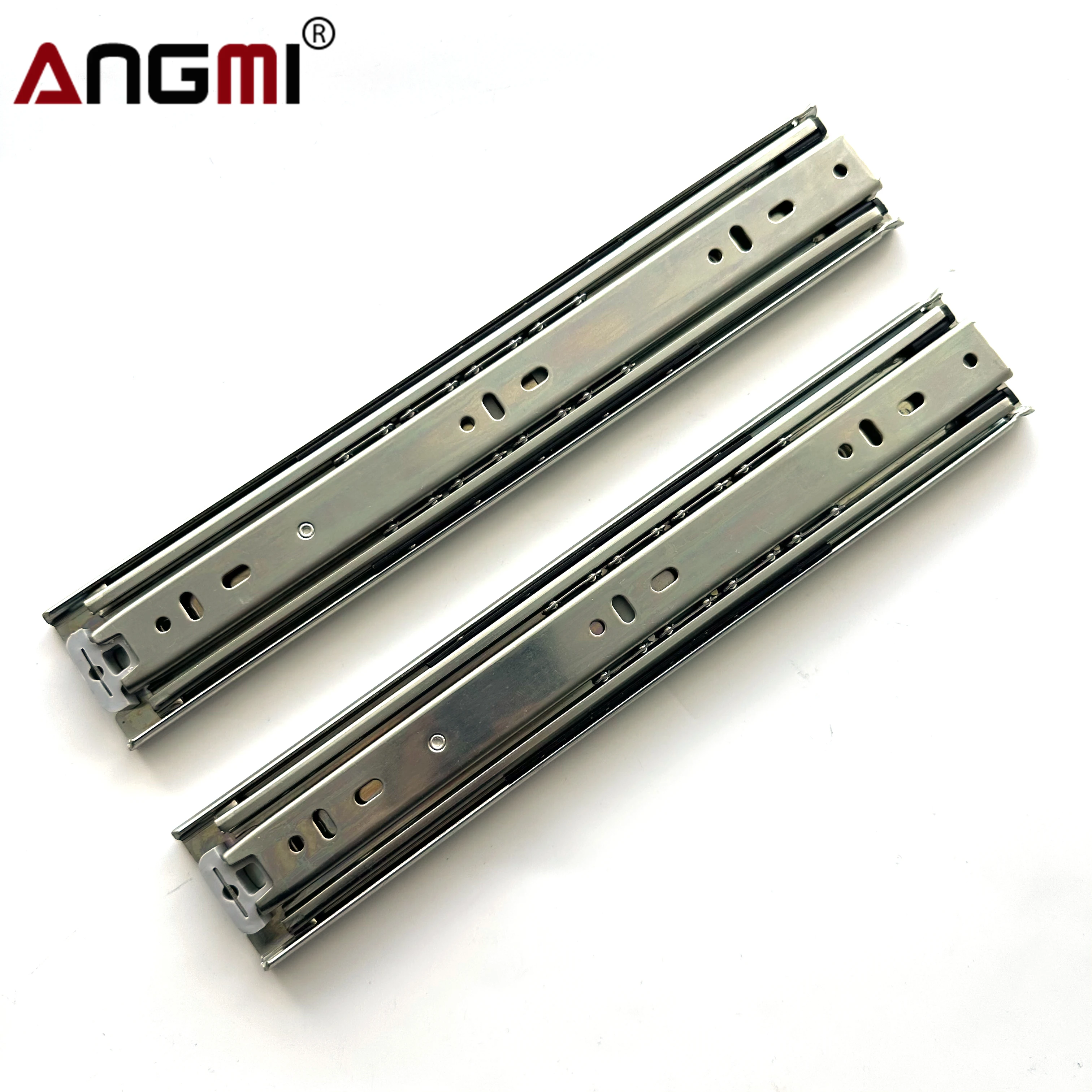 Soft Close Drawer Rails With Lock 3 Fold Full Extension Side Mount Heavy Duty Slides