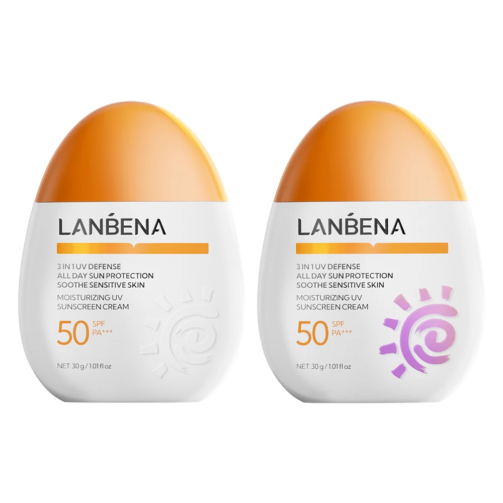 LANBENA Moisturizing sunscreen cream SPF 50 /PA+++ with Broad Spectrum UVA/UVB Protection Fast-Absorbing Sunscreen Lotion