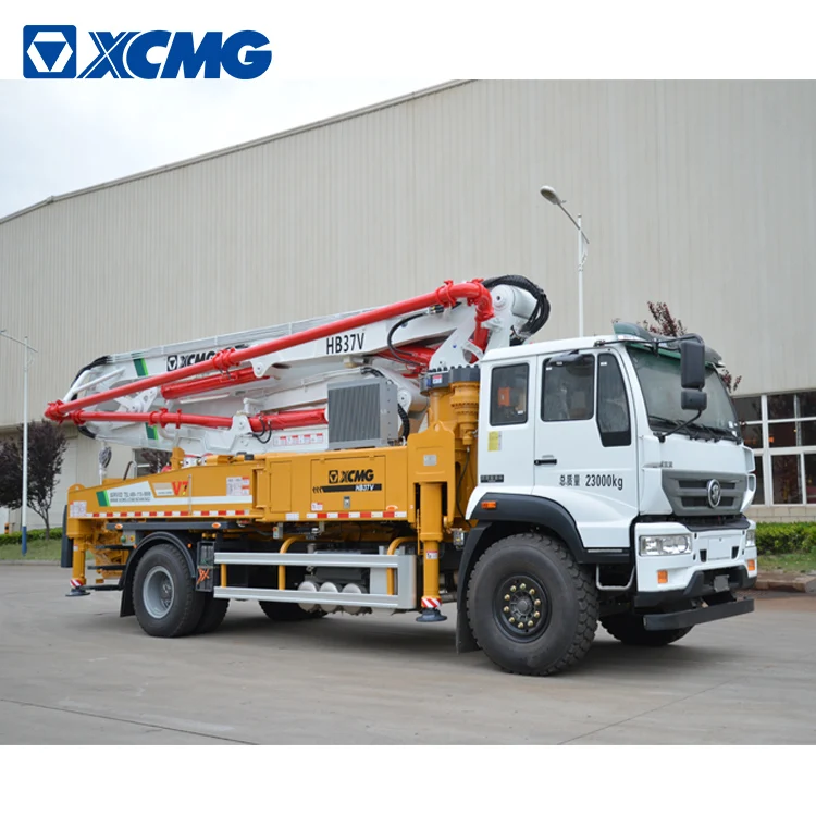Бетононасос XCMG Schwing HB37V Китай 2 оси 37 м небольшой гидравлический бетононасос