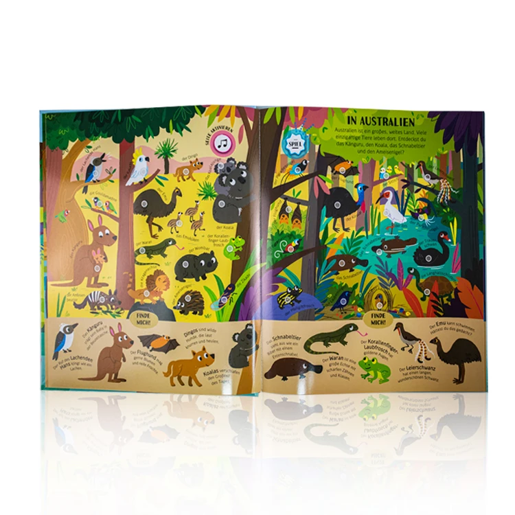 Аудиоэлектронные книги, образовательная раскраска рассказов, обучение разговору, детская печать книг