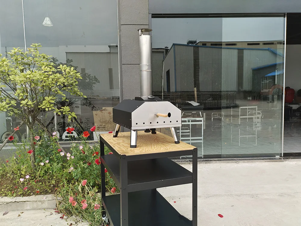 Party essentials portable  outdoor fast heating pizza oven wood fire brick oven pizza