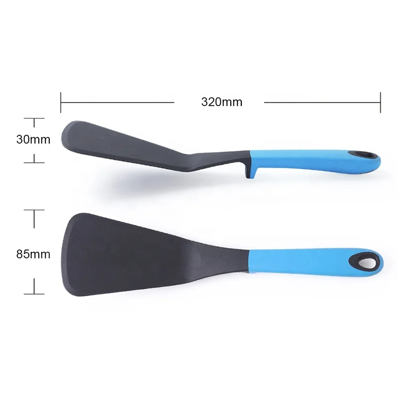 
High quality Factory Direct Price Nylon Non-stick Kitchen Cooking Spatula With TPR Handle 