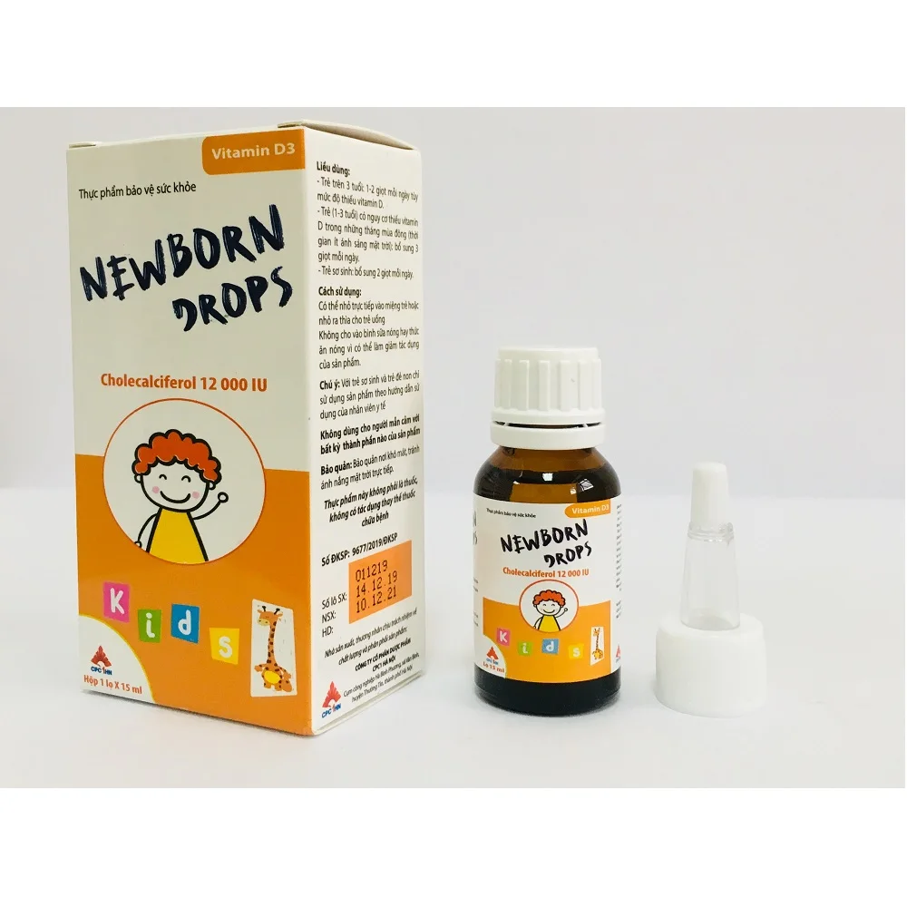 
Vitamin D3 supplement Support calcium absorption Height Supplement for infant and children for Vitamin D deficiency Oral liquid 