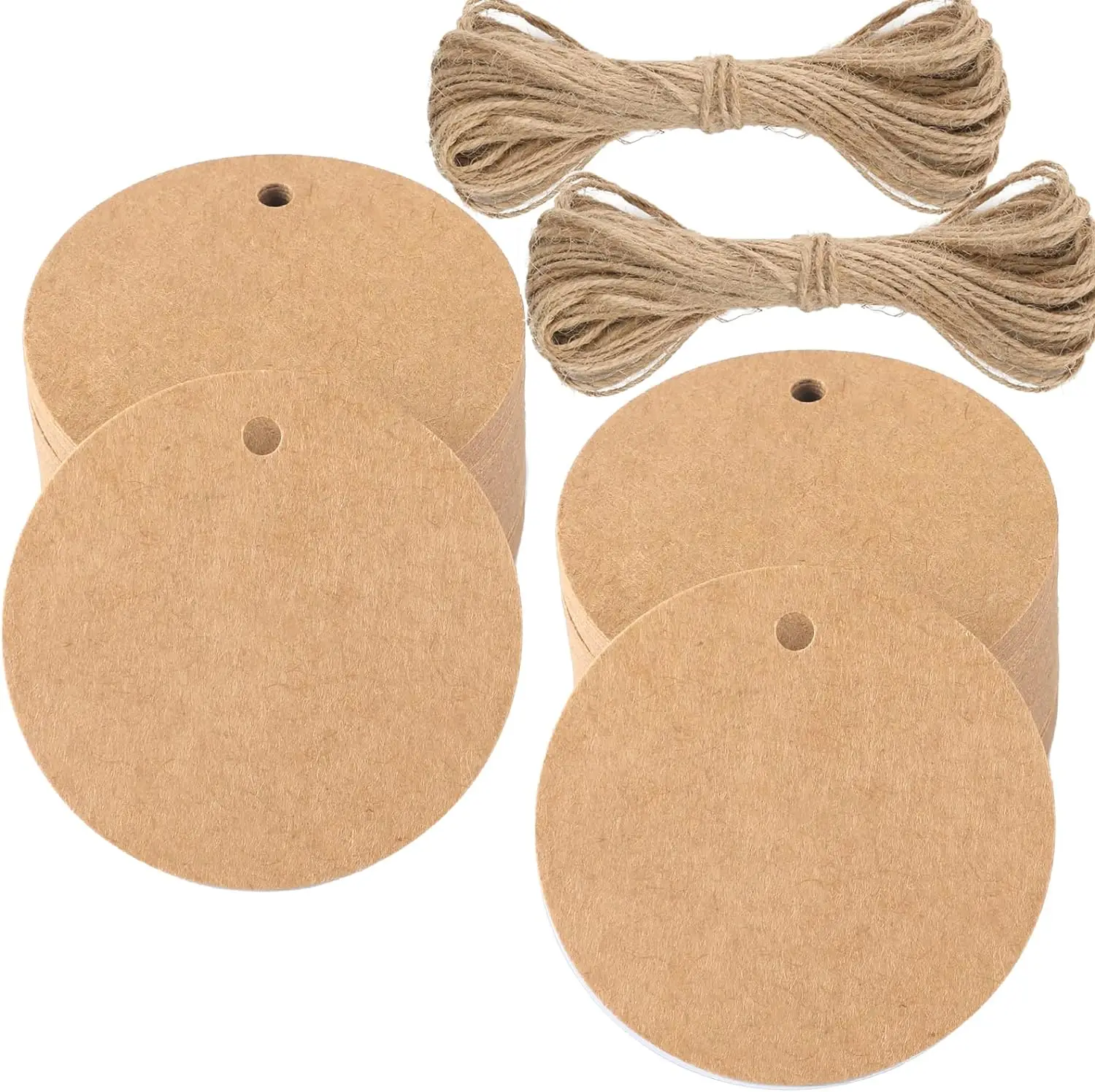 Premium Gift Tags Double-Sided Kraft Paper Price Tags for Wedding Christmas Day Thanks giving