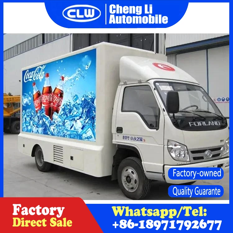 Outdoor Full Color Led Billboard Truck Mobile Led Display Truck With Stage
