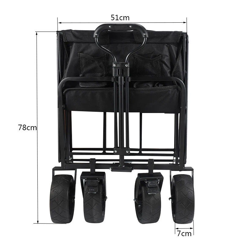 Фабрика OEM Кемпинг 8 дюймов и широкими колесами складной тележки фуры