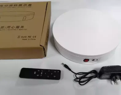 Top 20cm 30CM 42CM / 60cm Automatic round Rotating stand  with remote control Adjustable Speed direction display turntable stand