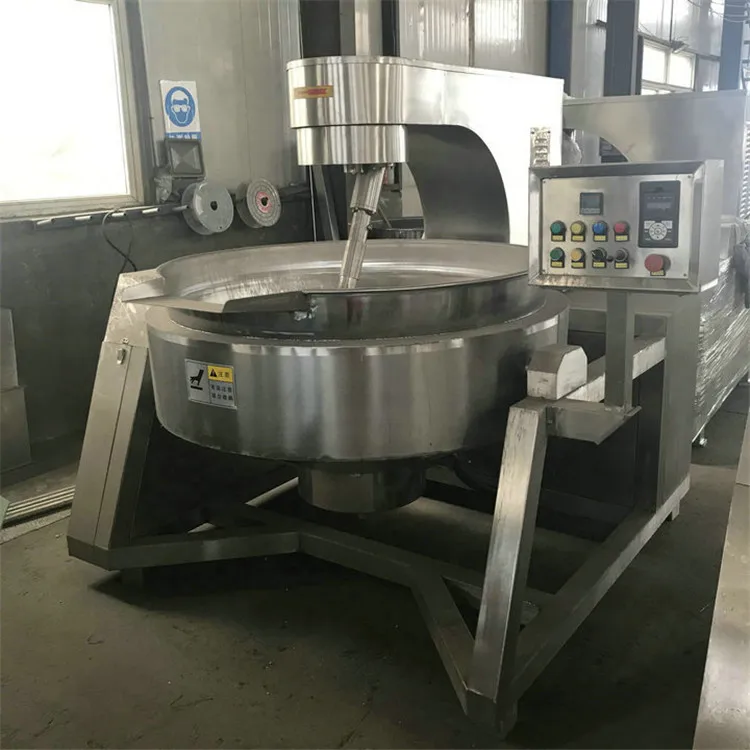 Steam/gas/electromagnetic heating  automatic cooking wok planetary mixer wok for tomatoes sauce