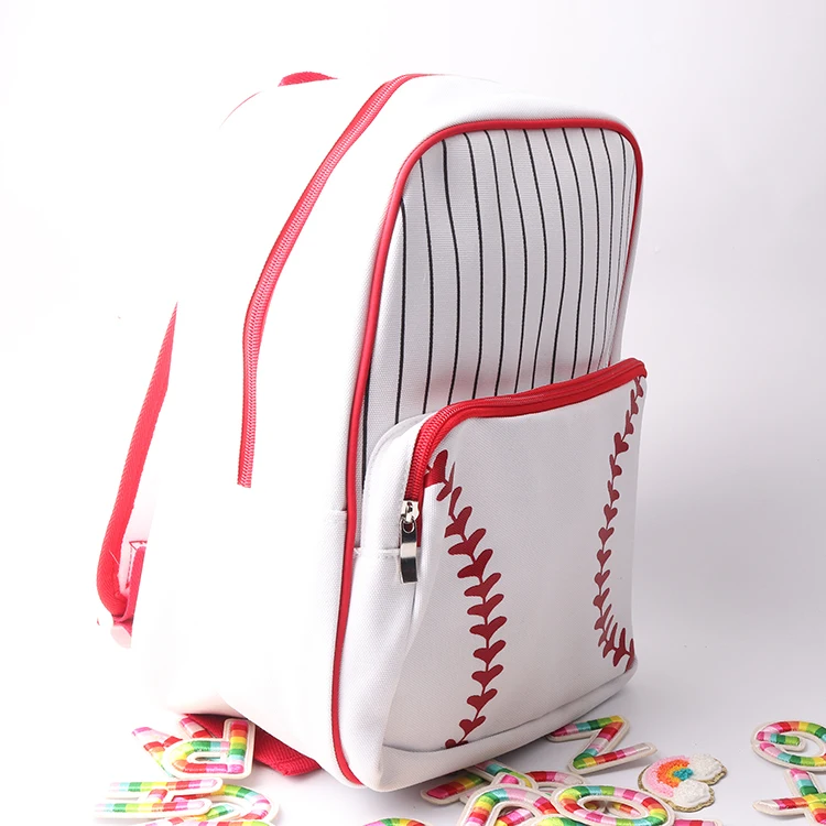 Wholesale school bags casual gym sports softball travel backpacks canvas lightweight baseball leisure backpack bags for unisex