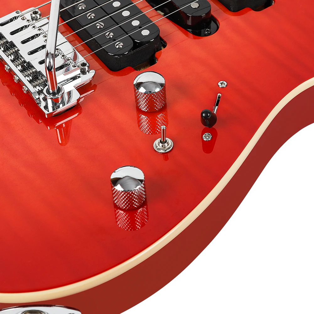 D-240 New acoustic electric guitar high quality guitare solo electric Low Price  blue and red electric guitar