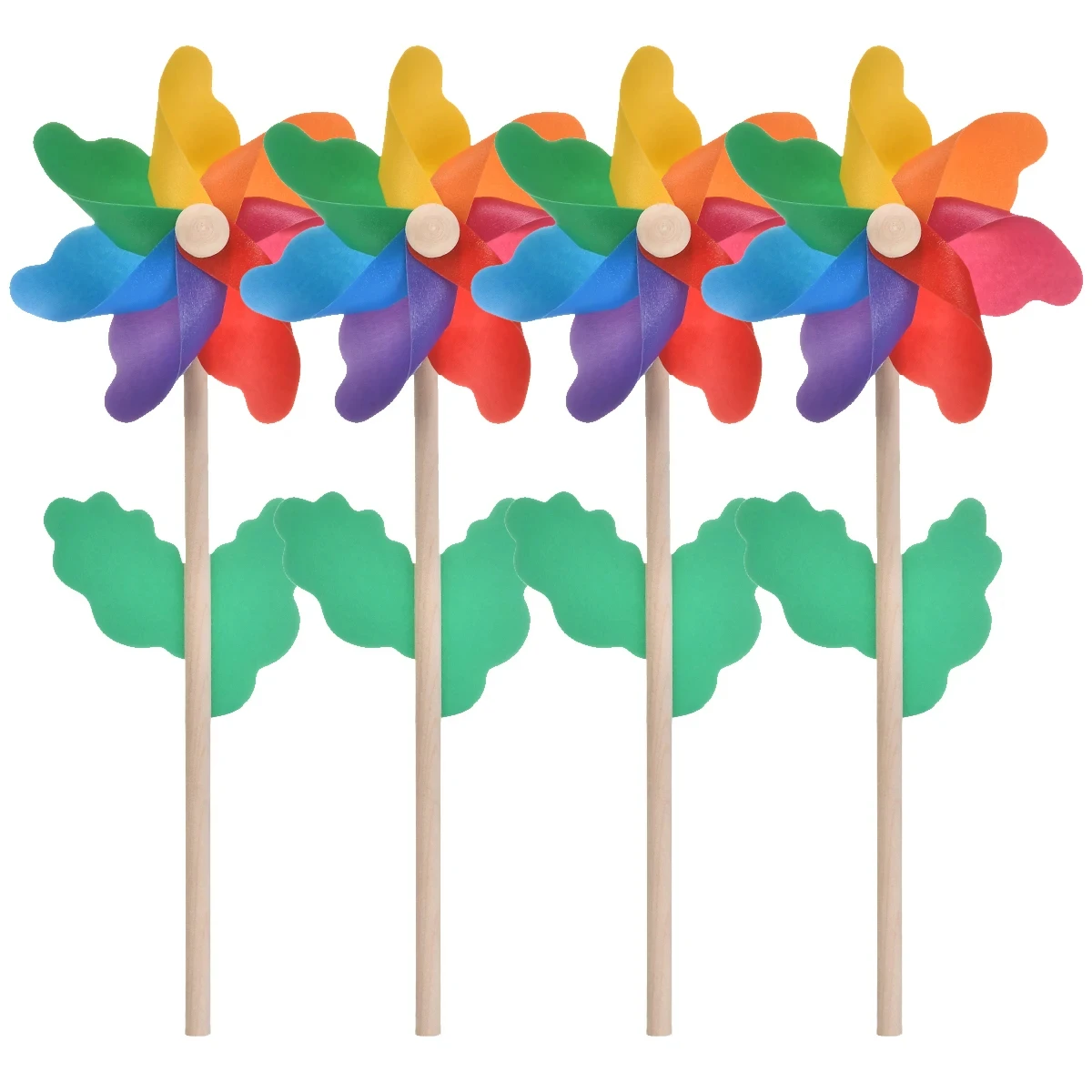 Colorful Windmill Wind Spinner Home Garden Yard Decoration Kids Toy Garden Beauty Supplies