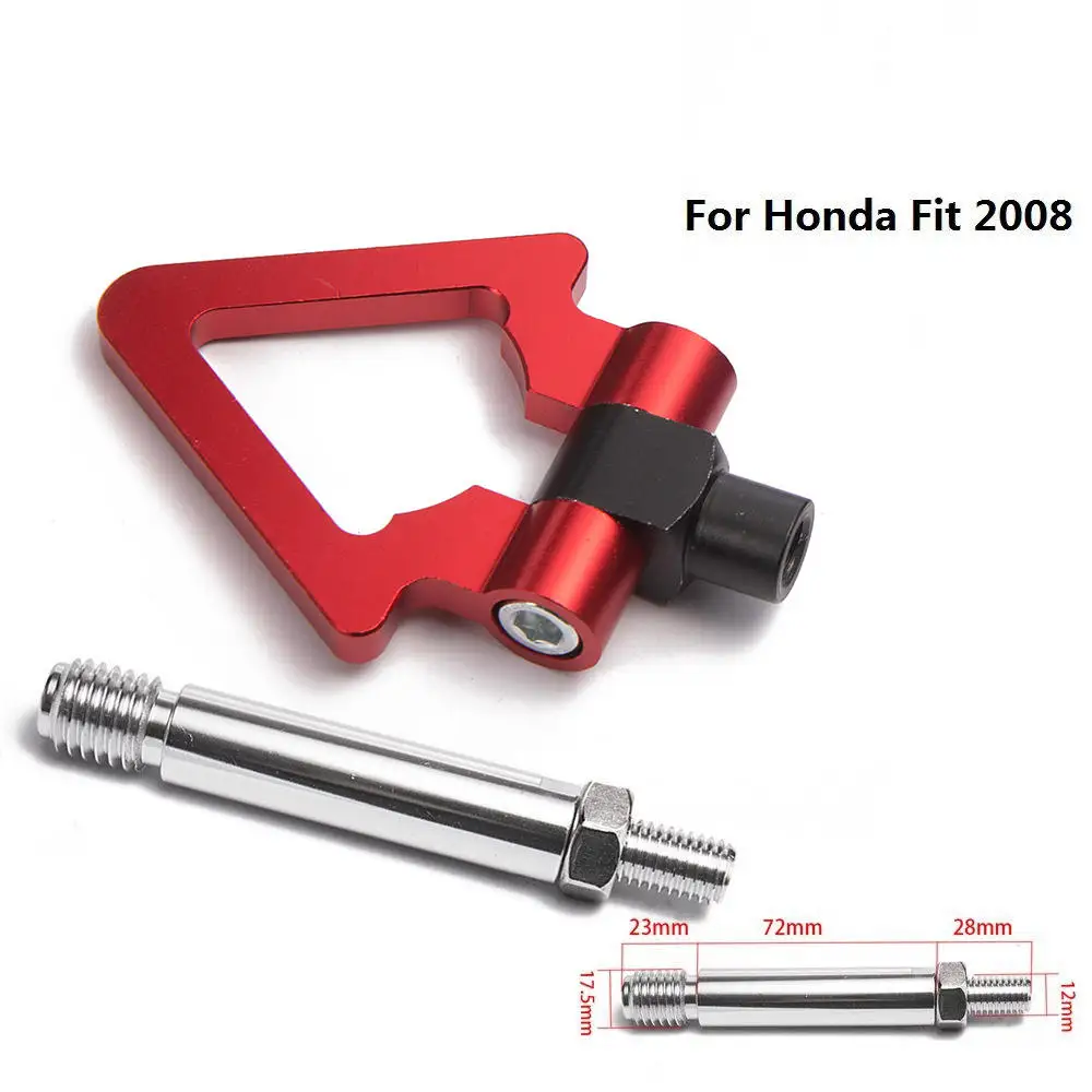 AUSO Car Aluminum Auto Parts Trailer Hook Ring Eye Tow Towing Front Rear Tow Hook For Honda FIT 08
