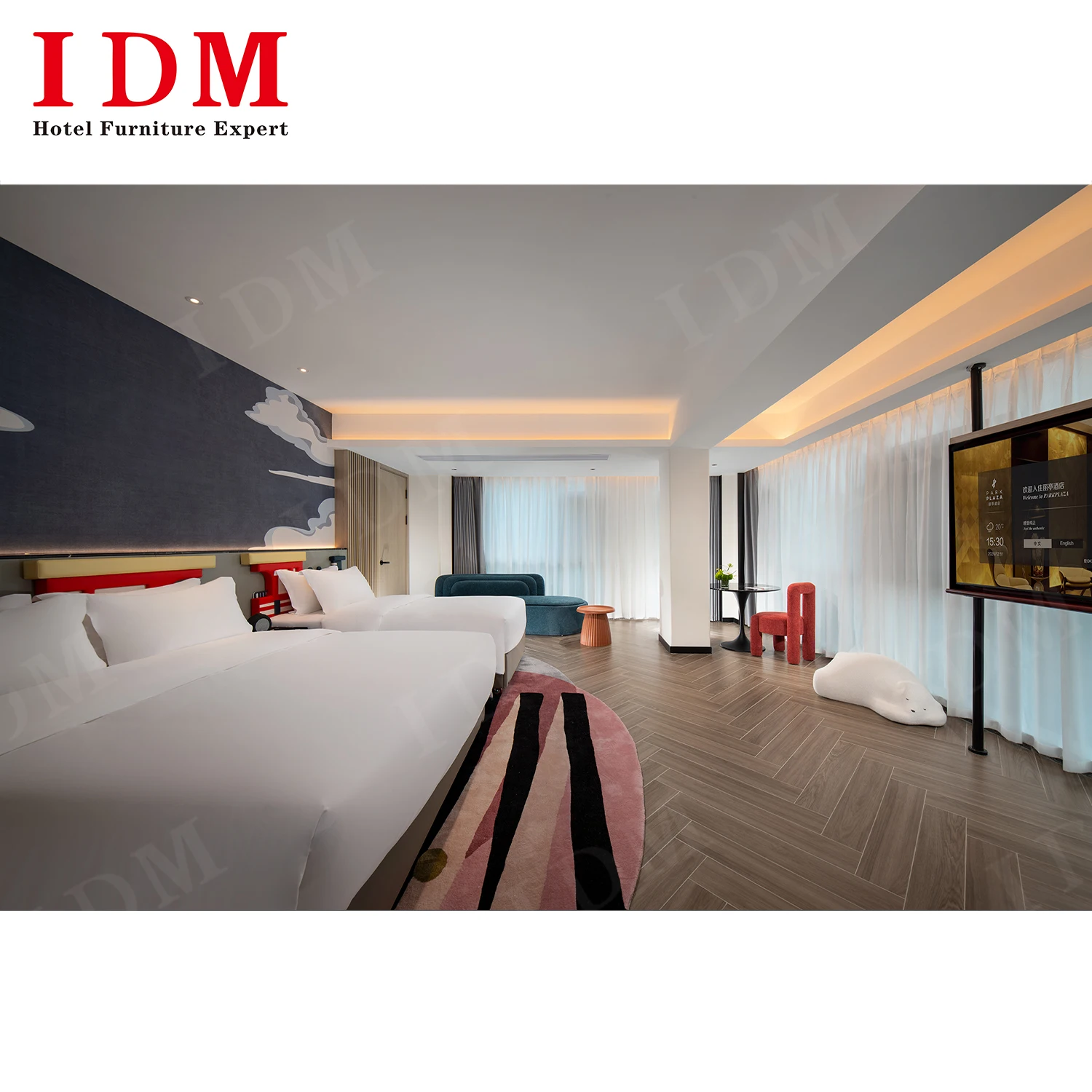 Modern Custom Made China Manufacturer Hotel Room Furniture Set Hotel Lobby Furniture