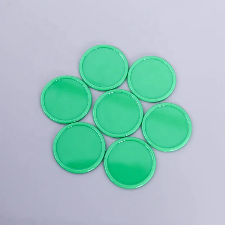 high quality personalized customize abs blank green yellow white printed 888 tokens plastic logo round coin